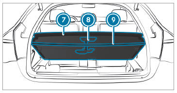 Mercedes-Benz GLC. Attaching the parcel net