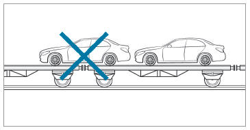 Mercedes-Benz GLC. Loading the vehicle for transport