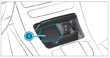 Mercedes-Benz GLC. Notes on wirelessly charging the mobile phone