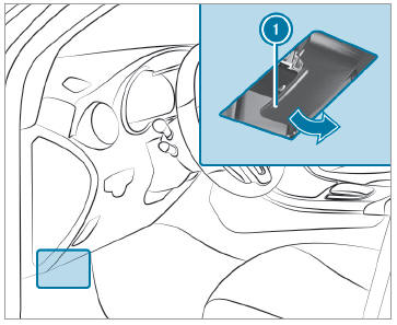 Mercedes-Benz GLC. Opening and closing the hood