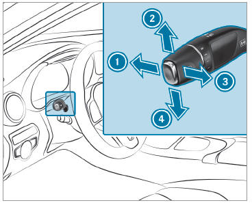 Mercedes-Benz GLC. Operating the combination switch for the lights