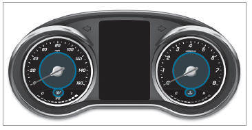 Mercedes-Benz GLC. Overview of indicator and warning lamps