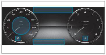 Mercedes-Benz GLC. Overview of indicator and warning lamps