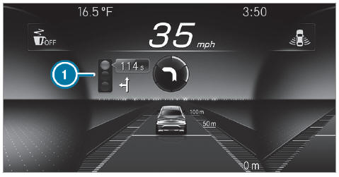 Mercedes-Benz GLC. Overview of the traffic light data service