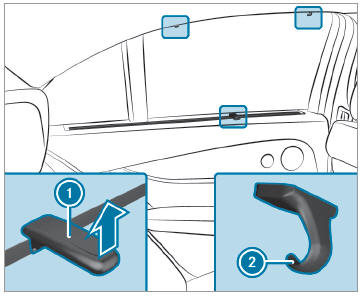 Mercedes-Benz GLC. Roller sun blinds