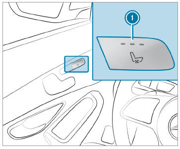 Mercedes-Benz GLC. Switching the seat ventilation on/off